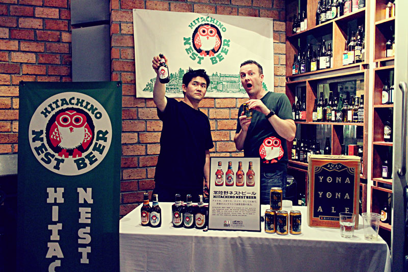 Hitoshi and Jeremy from Eastern Craft/Jibiru were also there with their range of Hitachino Nest and Yona Yona brews.